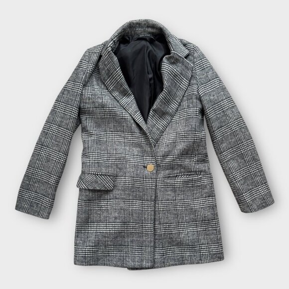 Zara plaid one button blazer - Picture 2 of 7